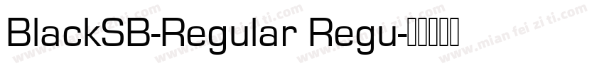 BlackSB-Regular Regu字体转换